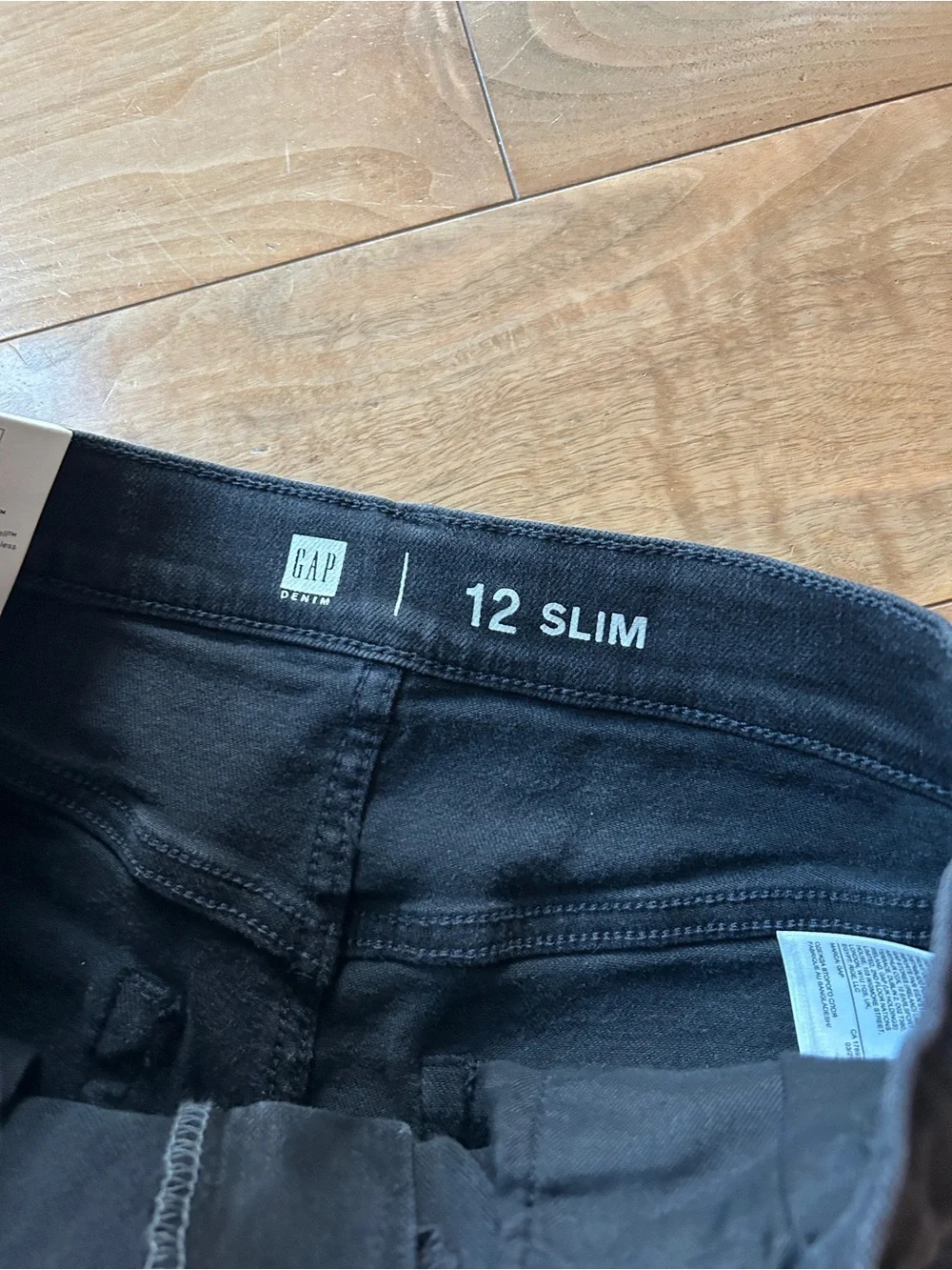 Boys Gap Black jeans , size 12 slim, NWT